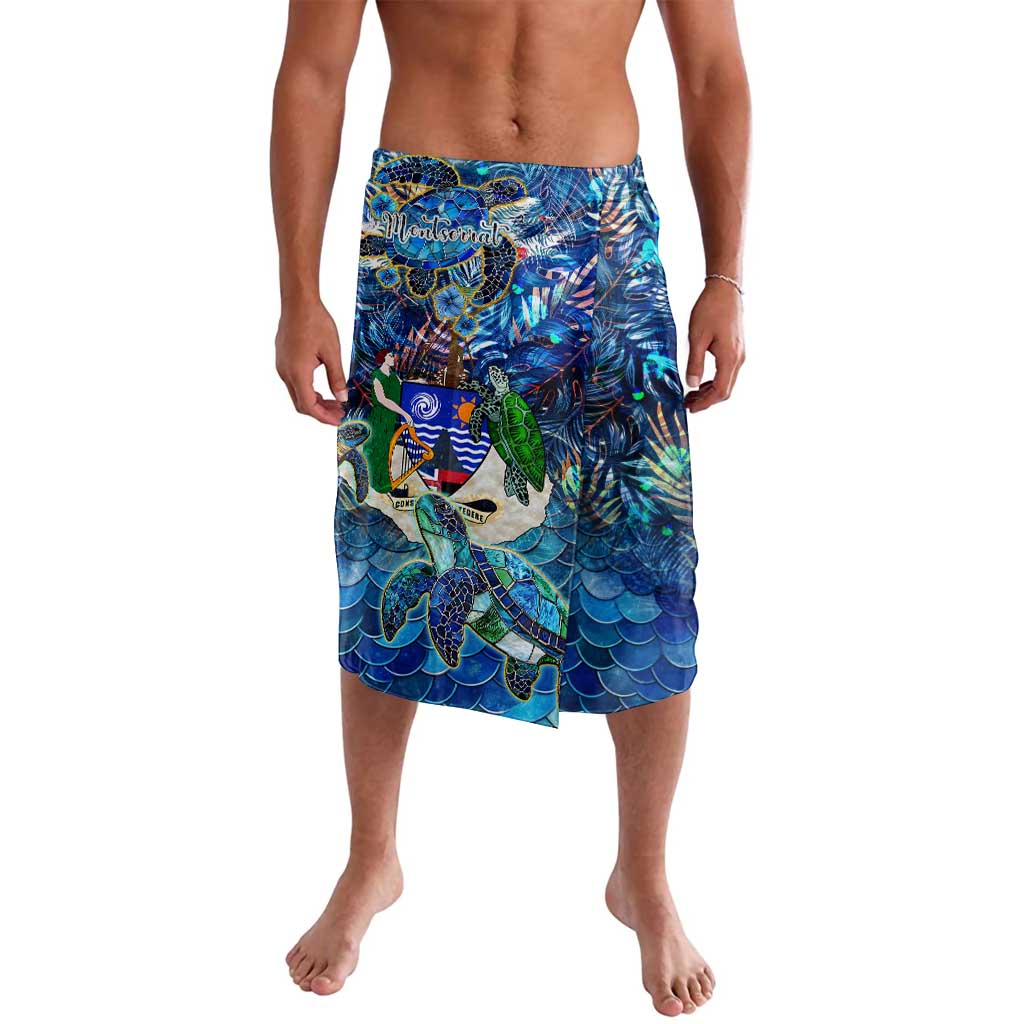 Montserrat Lavalava Sea Turtle Tropical Pattern - Wonder Print Shop