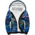 Montserrat Sherpa Hoodie Sea Turtle Tropical Pattern - Wonder Print Shop
