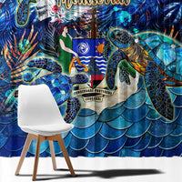 Montserrat Window Curtain Sea Turtle Tropical Pattern - Wonder Print Shop