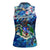 Montserrat Women Sleeveless Polo Shirt Sea Turtle Tropical Pattern - Wonder Print Shop