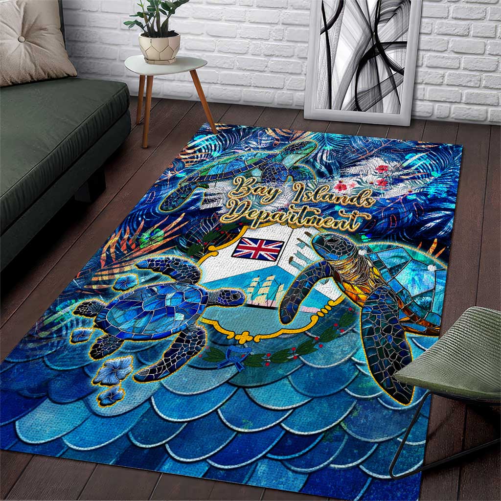 Bay Islands Department Area Rug Sea Turtle Tropical Pattern