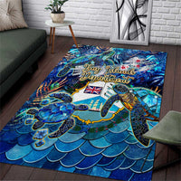 Bay Islands Department Area Rug Sea Turtle Tropical Pattern