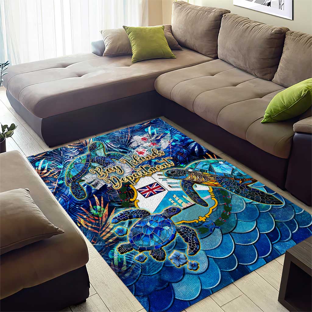 Bay Islands Department Area Rug Sea Turtle Tropical Pattern