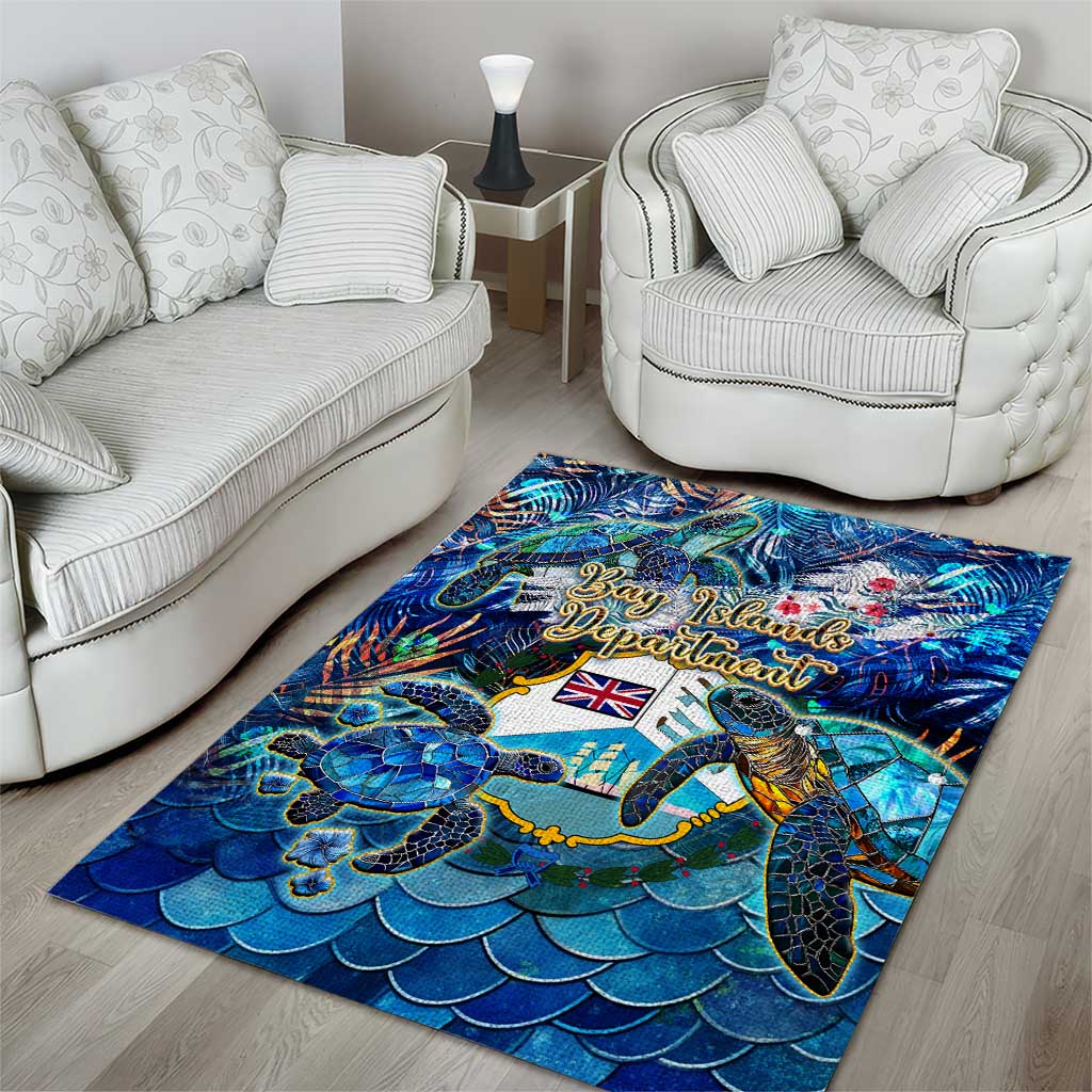 Bay Islands Department Area Rug Sea Turtle Tropical Pattern