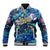 Bay Islands Department Baseball Jacket Sea Turtle Tropical Pattern