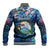 Bay Islands Department Baseball Jacket Sea Turtle Tropical Pattern