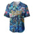 Bay Islands Department Baseball Jersey Sea Turtle Tropical Pattern
