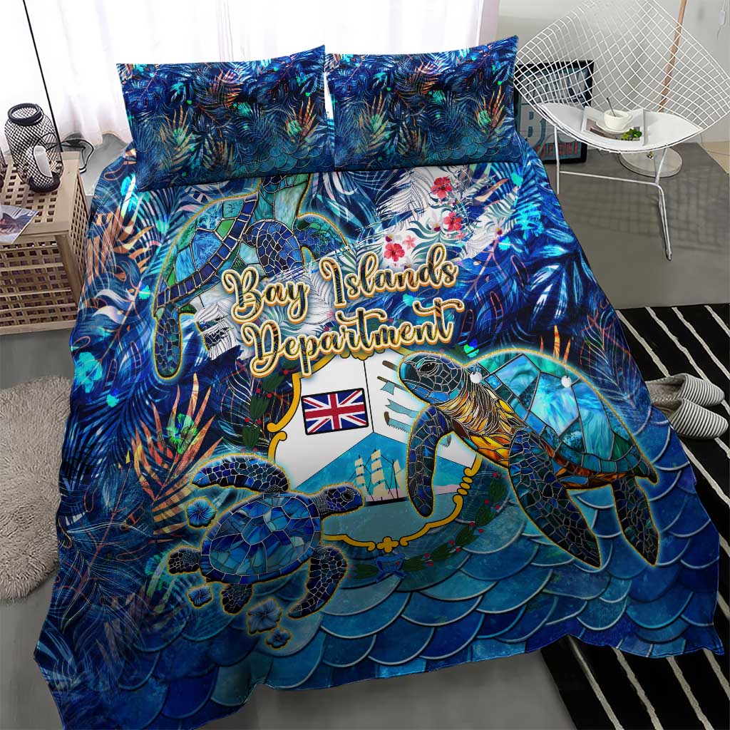 Bay Islands Department Bedding Set Sea Turtle Tropical Pattern