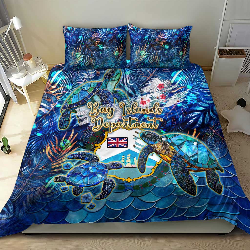 Bay Islands Department Bedding Set Sea Turtle Tropical Pattern