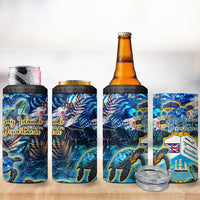 Bay Islands Department 4 in 1 Can Cooler Tumbler Sea Turtle Tropical Pattern
