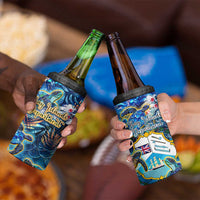 Bay Islands Department 4 in 1 Can Cooler Tumbler Sea Turtle Tropical Pattern