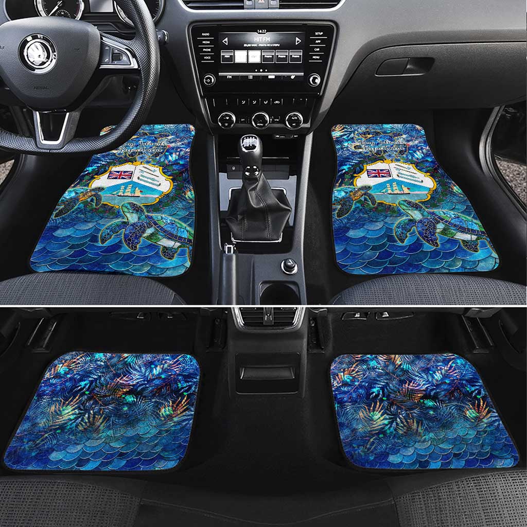 Bay Islands Department Car Mats Sea Turtle Tropical Pattern