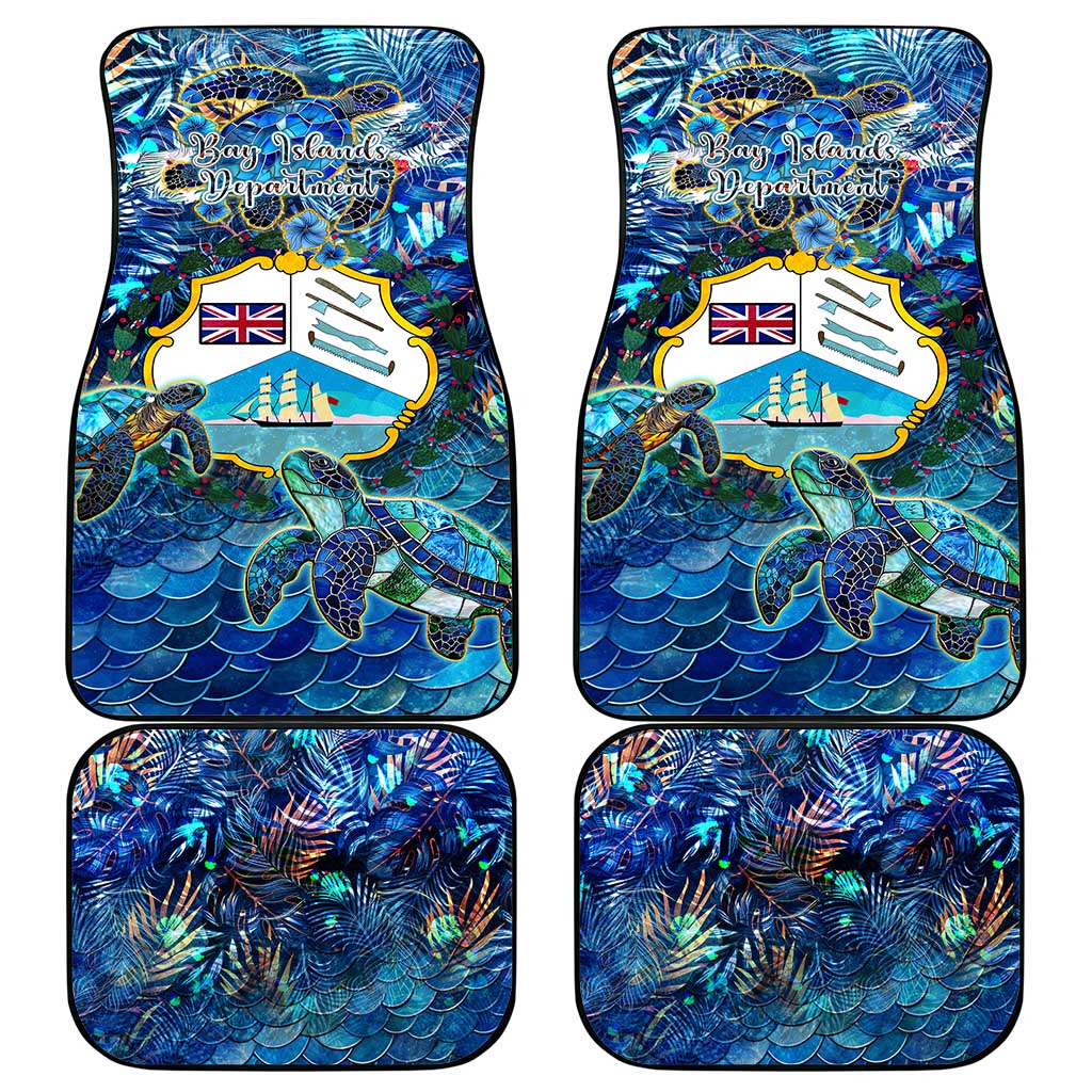 Bay Islands Department Car Mats Sea Turtle Tropical Pattern