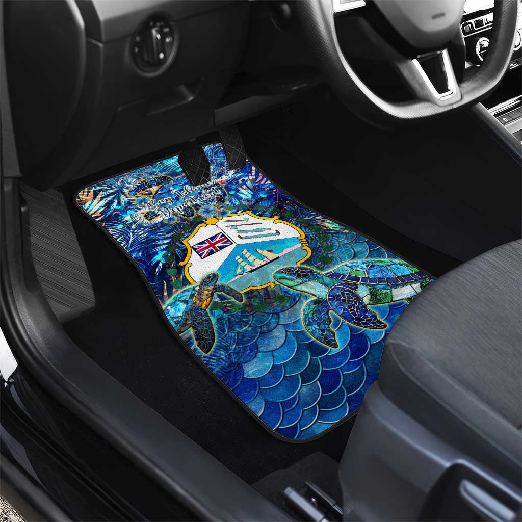 Bay Islands Department Car Mats Sea Turtle Tropical Pattern