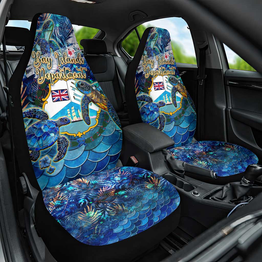 Bay Islands Department Car Seat Cover Sea Turtle Tropical Pattern