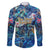 Bay Islands Department Family Matching Puletasi and Hawaiian Shirt Sea Turtle Tropical Pattern