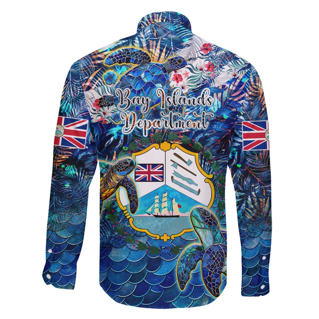Bay Islands Department Family Matching Puletasi and Hawaiian Shirt Sea Turtle Tropical Pattern