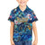 Bay Islands Department Family Matching Short Sleeve Bodycon Dress and Hawaiian Shirt Sea Turtle Tropical Pattern - Wonder Print Shop