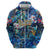 Bay Islands Department Hoodie Sea Turtle Tropical Pattern - Wonder Print Shop