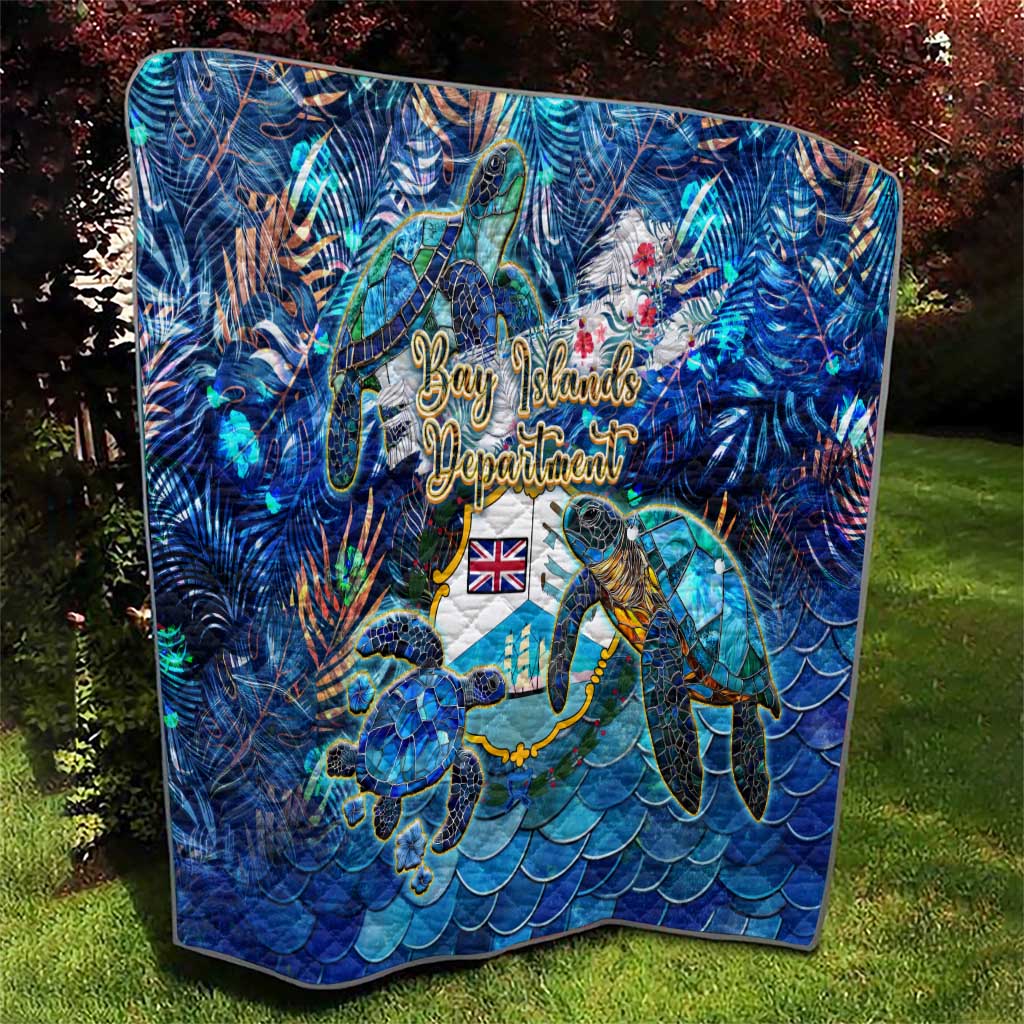 Bay Islands Department Quilt Sea Turtle Tropical Pattern - Wonder Print Shop
