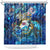 Bay Islands Department Shower Curtain Sea Turtle Tropical Pattern - Wonder Print Shop