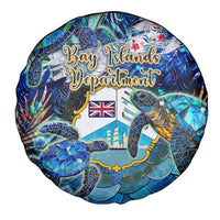 Bay Islands Department Spare Tire Cover Sea Turtle Tropical Pattern - Wonder Print Shop