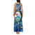 Bay Islands Department Tank Maxi Dress Sea Turtle Tropical Pattern - Wonder Print Shop