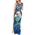 Bay Islands Department Tank Maxi Dress Sea Turtle Tropical Pattern - Wonder Print Shop