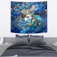 Bay Islands Department Tapestry Sea Turtle Tropical Pattern - Wonder Print Shop