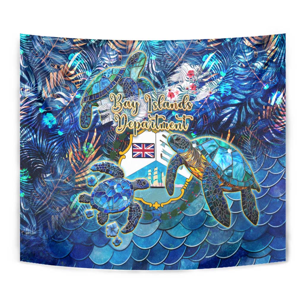 Bay Islands Department Tapestry Sea Turtle Tropical Pattern - Wonder Print Shop
