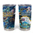 Bay Islands Department Tumbler Cup Sea Turtle Tropical Pattern - Wonder Print Shop