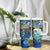 Bay Islands Department Tumbler With Handle Sea Turtle Tropical Pattern - Wonder Print Shop