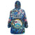 Bay Islands Department Wearable Blanket Hoodie Sea Turtle Tropical Pattern - Wonder Print Shop