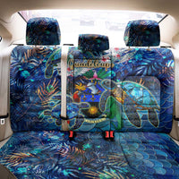 Guadeloupe Back Car Seat Cover Sea Turtle Tropical Pattern
