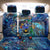 Guadeloupe Back Car Seat Cover Sea Turtle Tropical Pattern