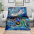 Guadeloupe Blanket Sea Turtle Tropical Pattern