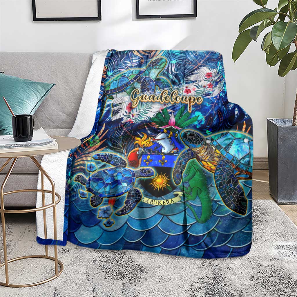 Guadeloupe Blanket Sea Turtle Tropical Pattern