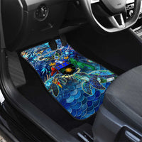 Guadeloupe Car Mats Sea Turtle Tropical Pattern