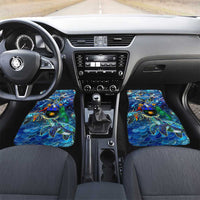 Guadeloupe Car Mats Sea Turtle Tropical Pattern