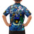 Guadeloupe Family Matching Off The Shoulder Long Sleeve Dress and Hawaiian Shirt Sea Turtle Tropical Pattern