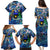 Guadeloupe Family Matching Puletasi and Hawaiian Shirt Sea Turtle Tropical Pattern