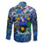 Guadeloupe Family Matching Puletasi and Hawaiian Shirt Sea Turtle Tropical Pattern