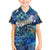 Guadeloupe Family Matching Puletasi and Hawaiian Shirt Sea Turtle Tropical Pattern