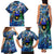 Guadeloupe Family Matching Tank Maxi Dress and Hawaiian Shirt Sea Turtle Tropical Pattern - Wonder Print Shop