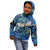 Guadeloupe Kid Hoodie Sea Turtle Tropical Pattern - Wonder Print Shop