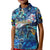 Guadeloupe Kid Polo Shirt Sea Turtle Tropical Pattern - Wonder Print Shop