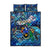 Guadeloupe Quilt Bed Set Sea Turtle Tropical Pattern - Wonder Print Shop
