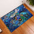 Guadeloupe Rubber Doormat Sea Turtle Tropical Pattern - Wonder Print Shop