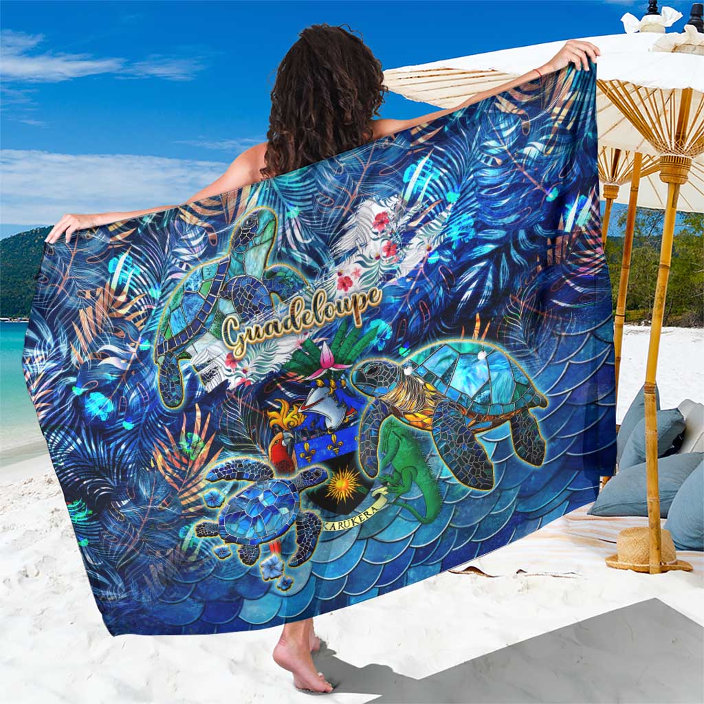 Guadeloupe Sarong Sea Turtle Tropical Pattern - Wonder Print Shop