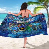Guadeloupe Sarong Sea Turtle Tropical Pattern - Wonder Print Shop